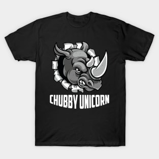 Angry Chubby Unicorn Rhino Gift T-Shirt